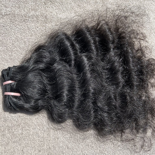 Deep curly human hair weave extensions