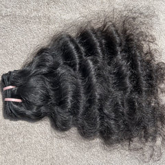 Deep curly human hair weave extensions