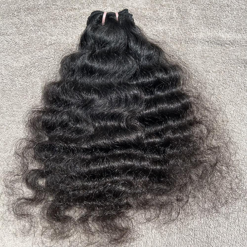 Raw Curly Human Hair Weave Bundles - Hair Trends India