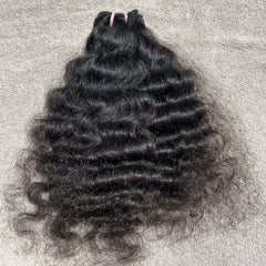 Deep curly human hair weave extensions