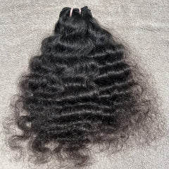 Raw Curly Human Hair Weave Bundles - Hair Trends India