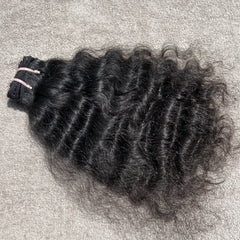 Deep curly human hair weave extensions