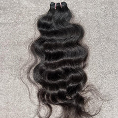 Natural Wavy Hair Machine Weft Bundles - Hair Trends India