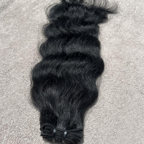 Deep Wavy Raw Hair Weft Bundles