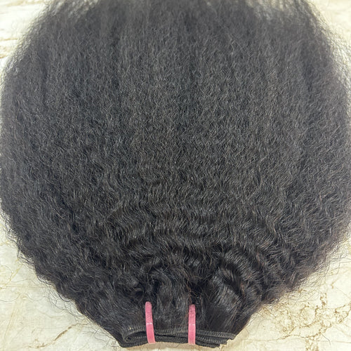 kinky straight human hair extensions - Hair Trends India