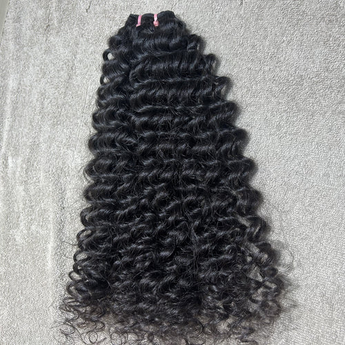 Tight Deep Curly Hair Weft Bundles - Hair Trends India