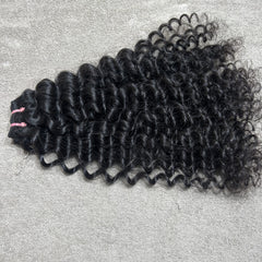 Tight Deep Curly Hair Weft Bundles - Hair Trends India