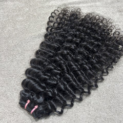 Tight Deep Curly Hair Weft Bundles - Hair Trends India