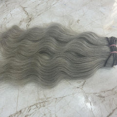 Grey Body Wave Hair Bundles - Hair Trends India