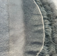 Grey Swiss Lace Wavy Hair Frontal - Hair Trends India