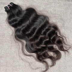 Deep Wavy Raw Hair Weft Bundles - Hair Trends India