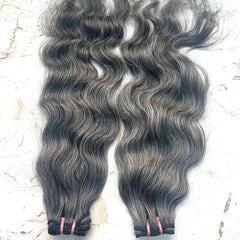 Gray Salt Pepper Human Hair Bundles - Hair Trends India