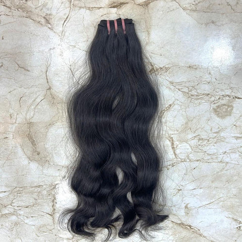Deep Wavy Raw Hair Weft Bundles