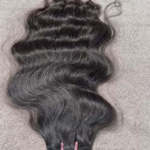 Deep Wavy Raw Hair Weft Bundles