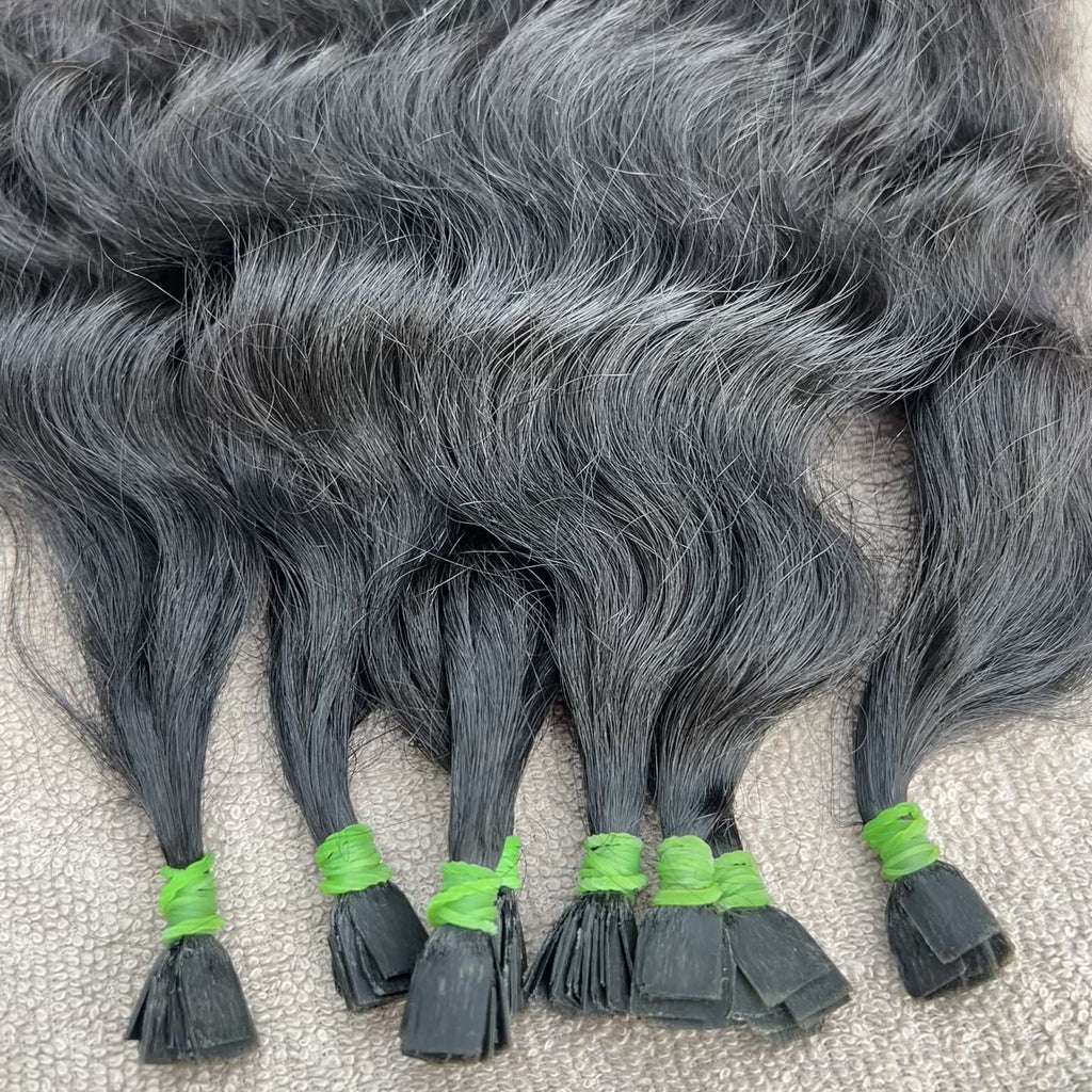 Natural Curly Flat Tip Hair Extensions