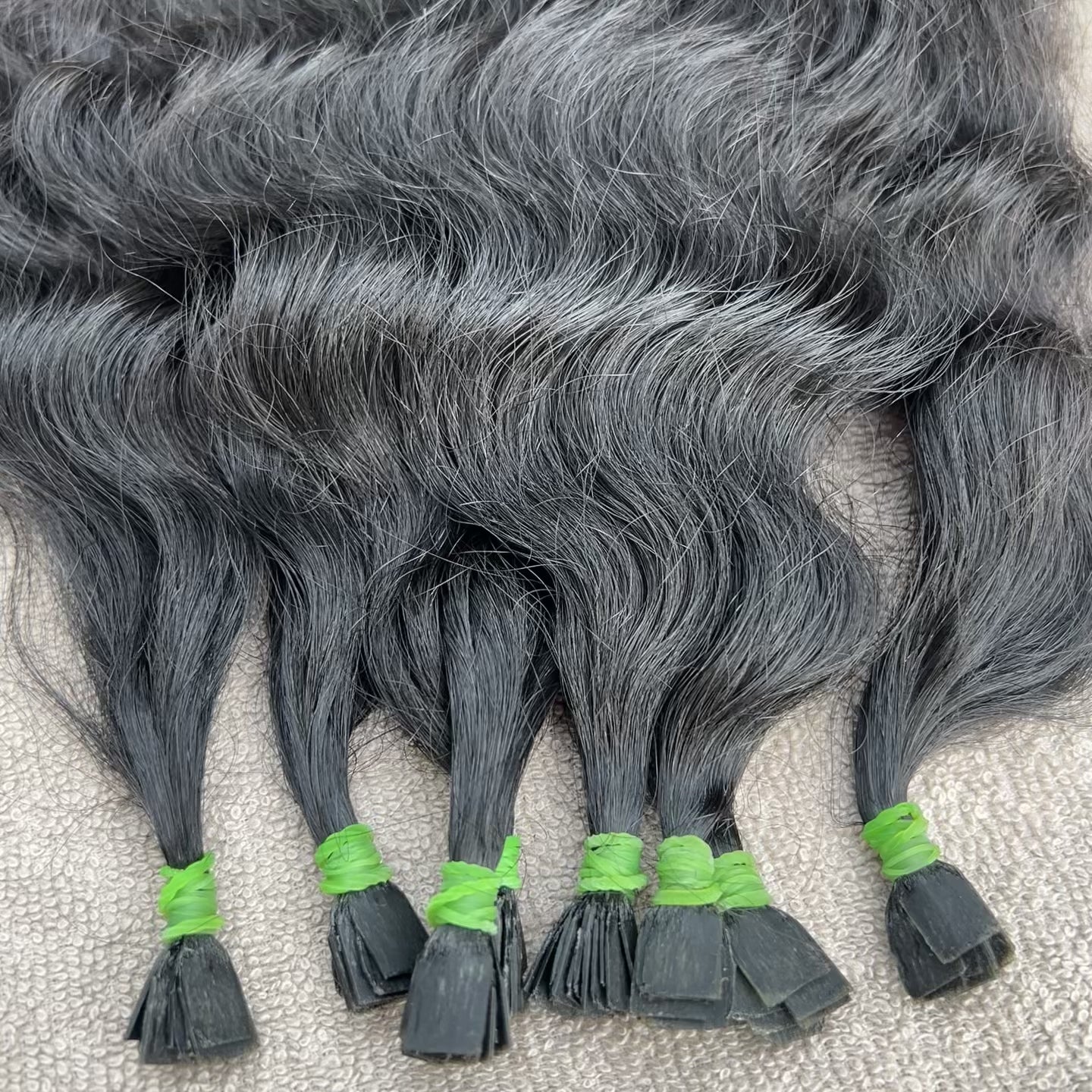 Natural Curly Flat Tip Hair Extensions